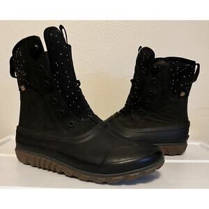 Bogs Classic Casual Tall Leather Boots Women’s US 8 EU 39 Waterproof *No Laces*